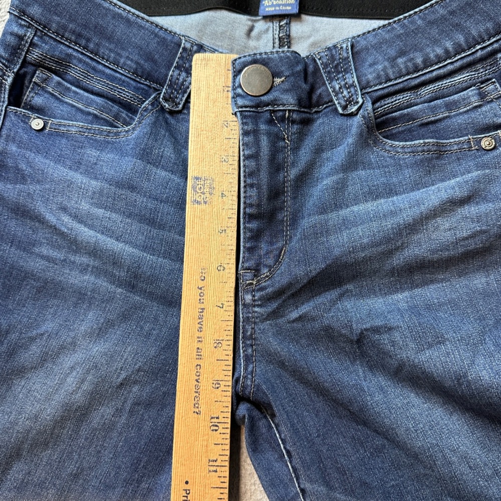 Democracy Jeans Women 12 Ab-solution Skinny Blue Stretch Denim Dark Wash - Picture 6 of 9